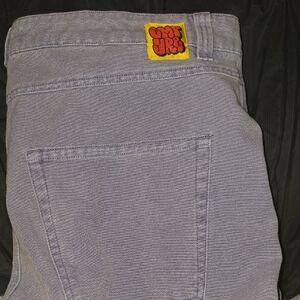 Empyre Men's Light Lavender Jeans with Yellow Patch